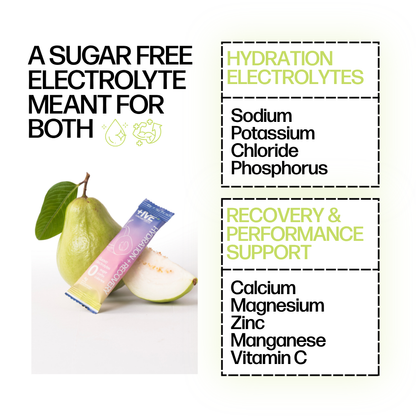 +IVE - Electrolytes Drink Mix - Guava Flavour Pack - 80gm (4g x 20 Sachet)