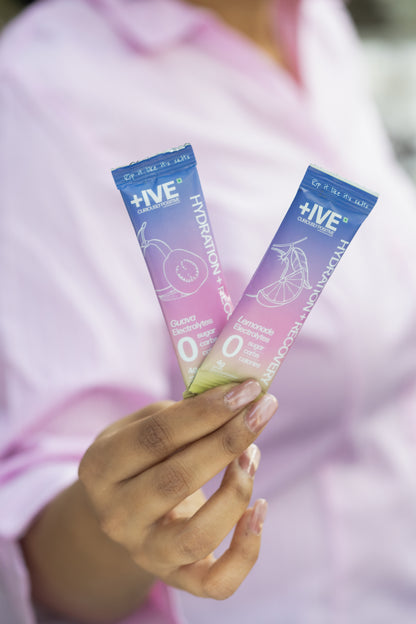 +IVE - Electrolytes Drink Mix - Assorted Flavour Pack (Lemonade + Guava) - 80gm (4g x 20 Sachet)